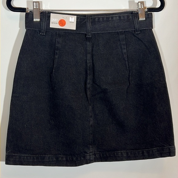 Topshop Moto Double Buckle Mini Skirt - Picture 2 of 6